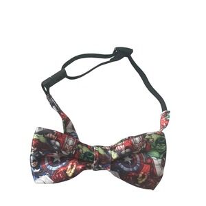 Marvel Avengers Kids Bow Tie H&M Comic Book Print Adjustable Pre-Tied Multicolor